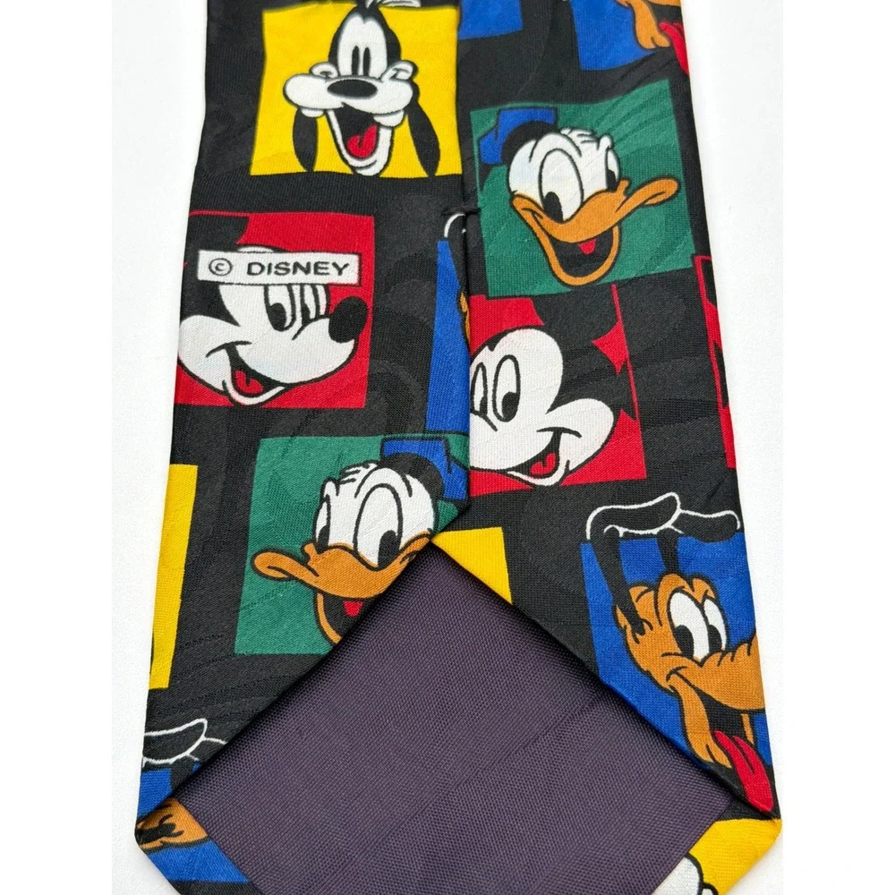 Vintage Mickey Unlimited Disney Character Tie Balancine Mickey Donald‎ Goofy USA